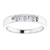14K White 1/3 CTW Natural Diamond Anniversary Band